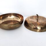 Paire de Cendriers / Vide-Poche et Boîte de Rangement en Laiton Plaqué Argent par Casa Padrino