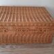 Vintage wicker suitcase