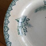 6 old Terre de fer flat plates