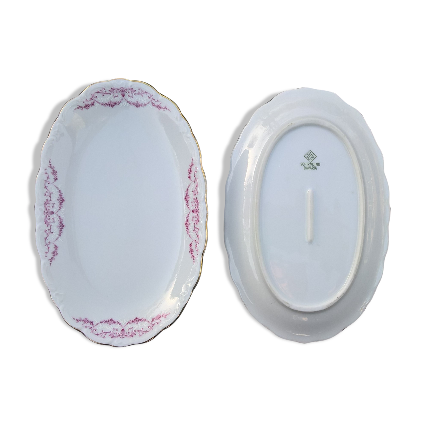Lot de 2 raviers en porcelaine Schirnding