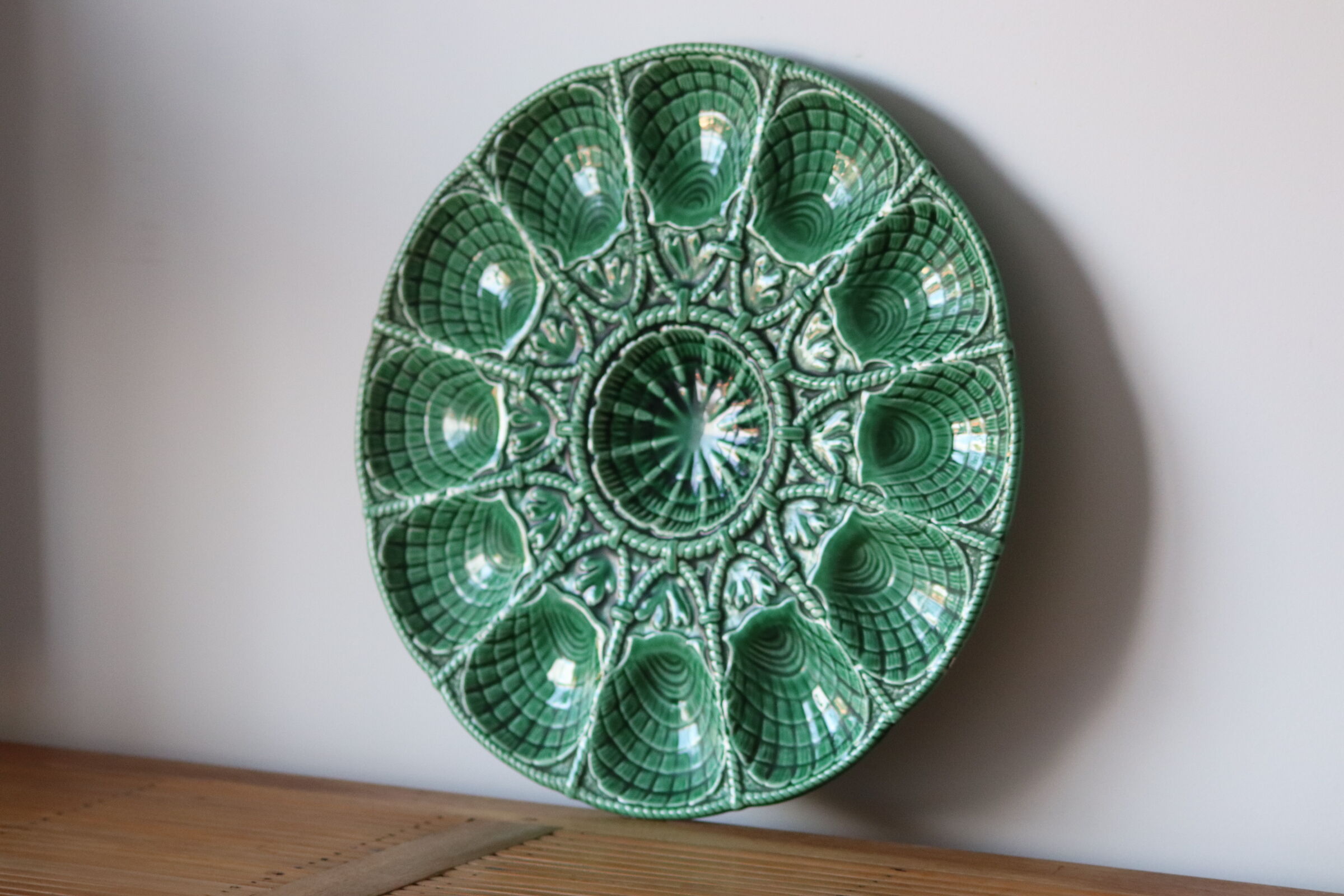 Large oyster dish Sarreguemines Digoin