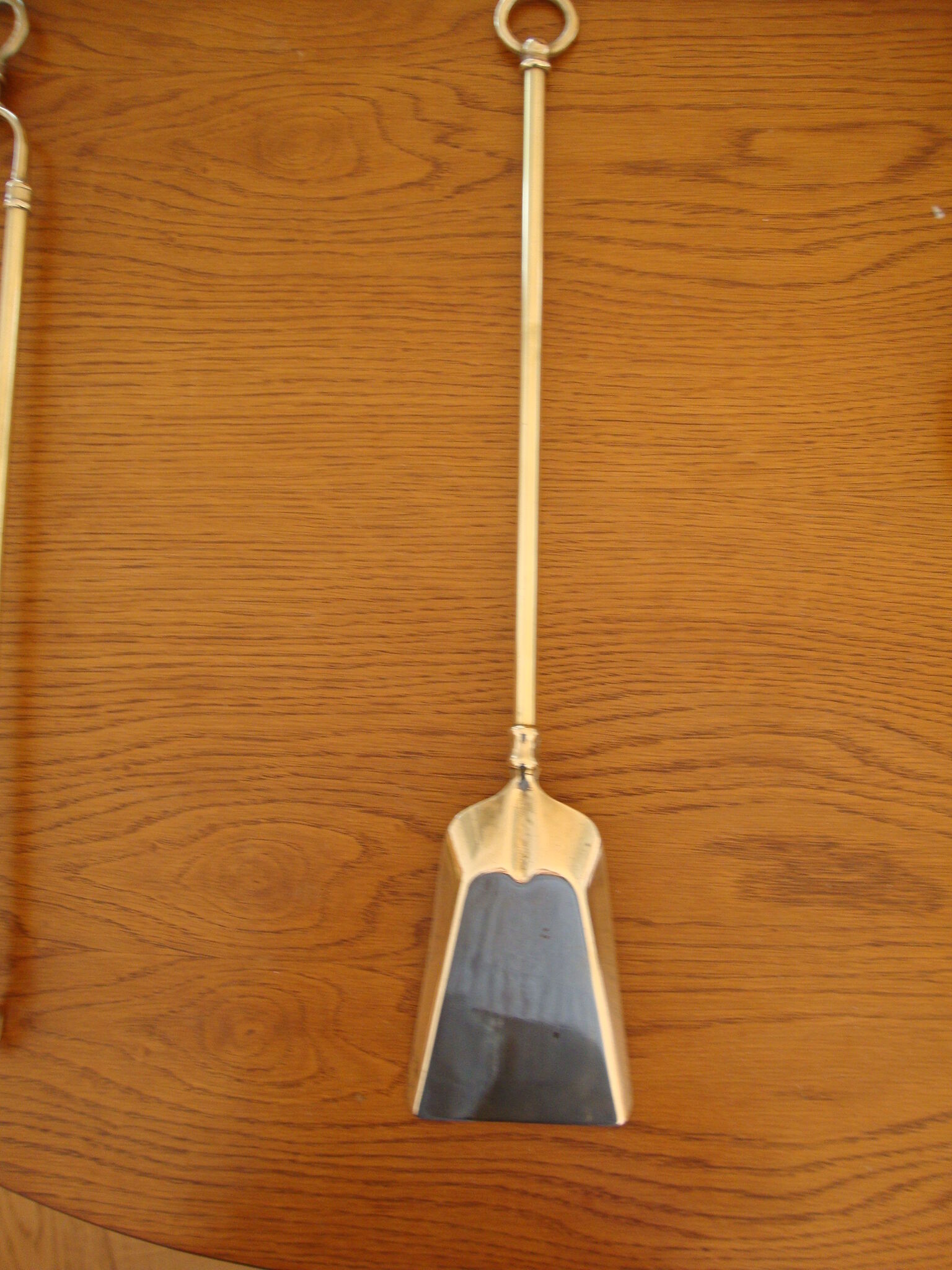 Servant old brass fireplace