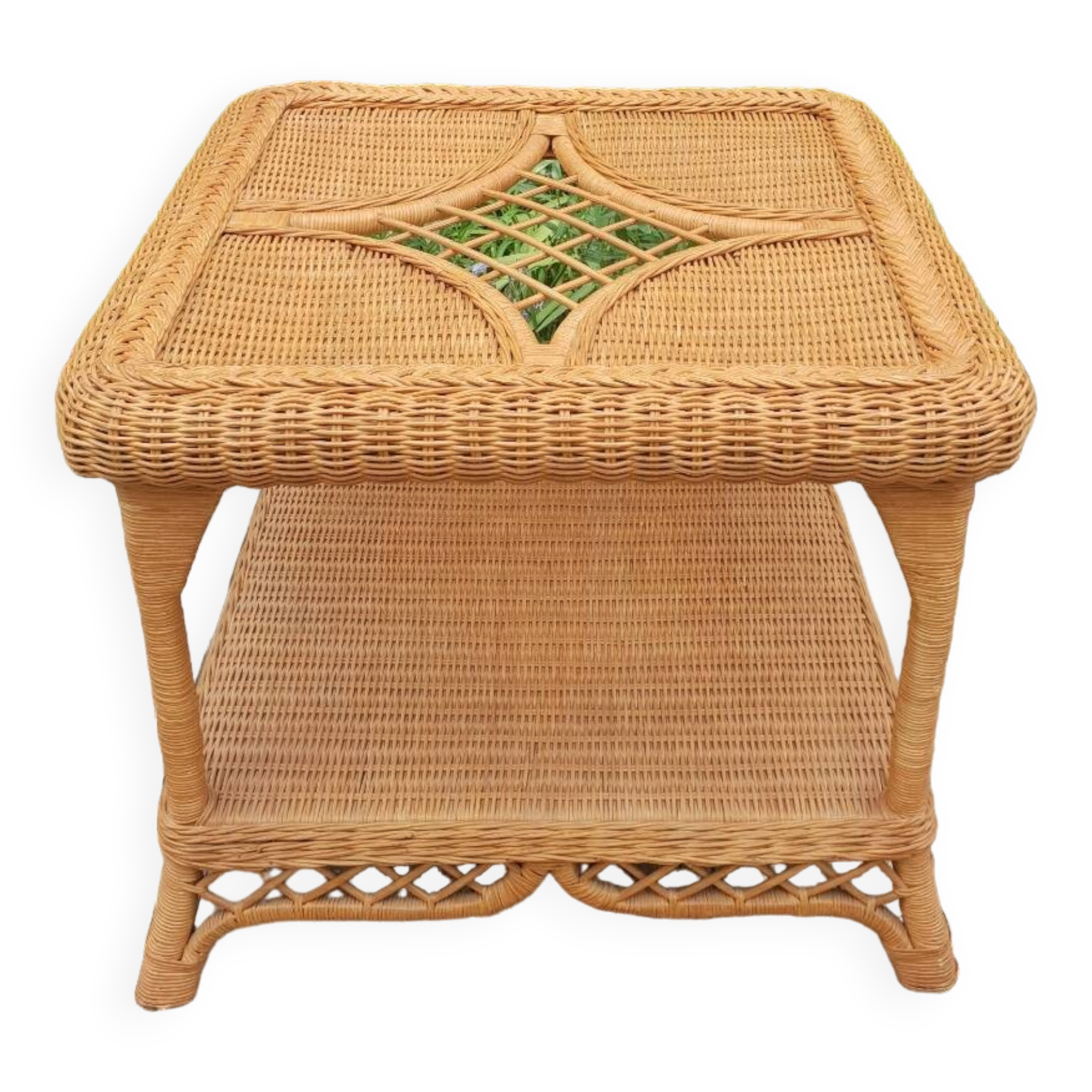 Rattan coffee table 1980