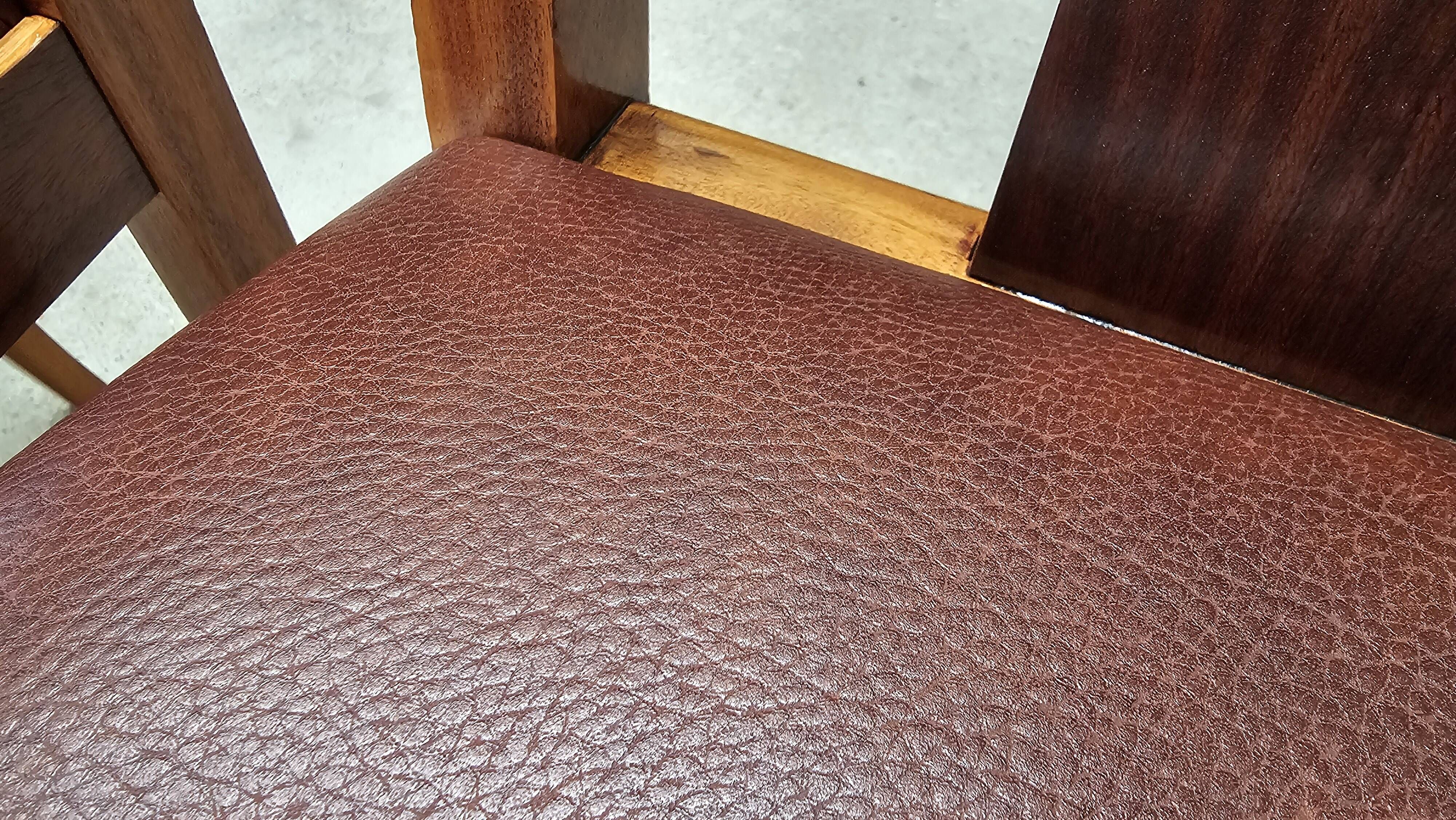 Lot of table and 6 Art Deco chairs from Saddier & fils