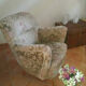 Pair of armchairs flower 50s