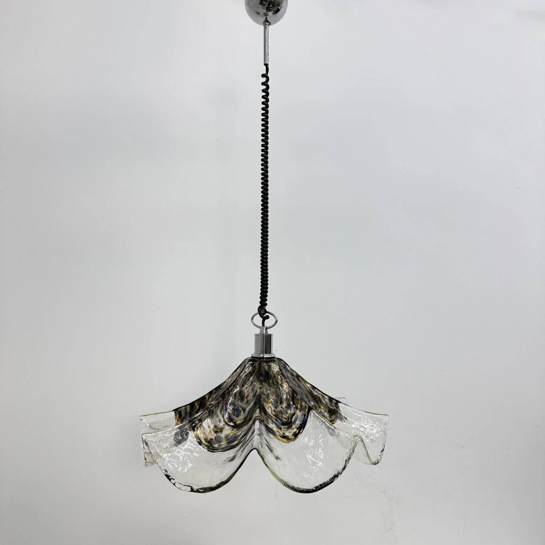 Mid-century Italian Murano glass pendant lamp, 1970s