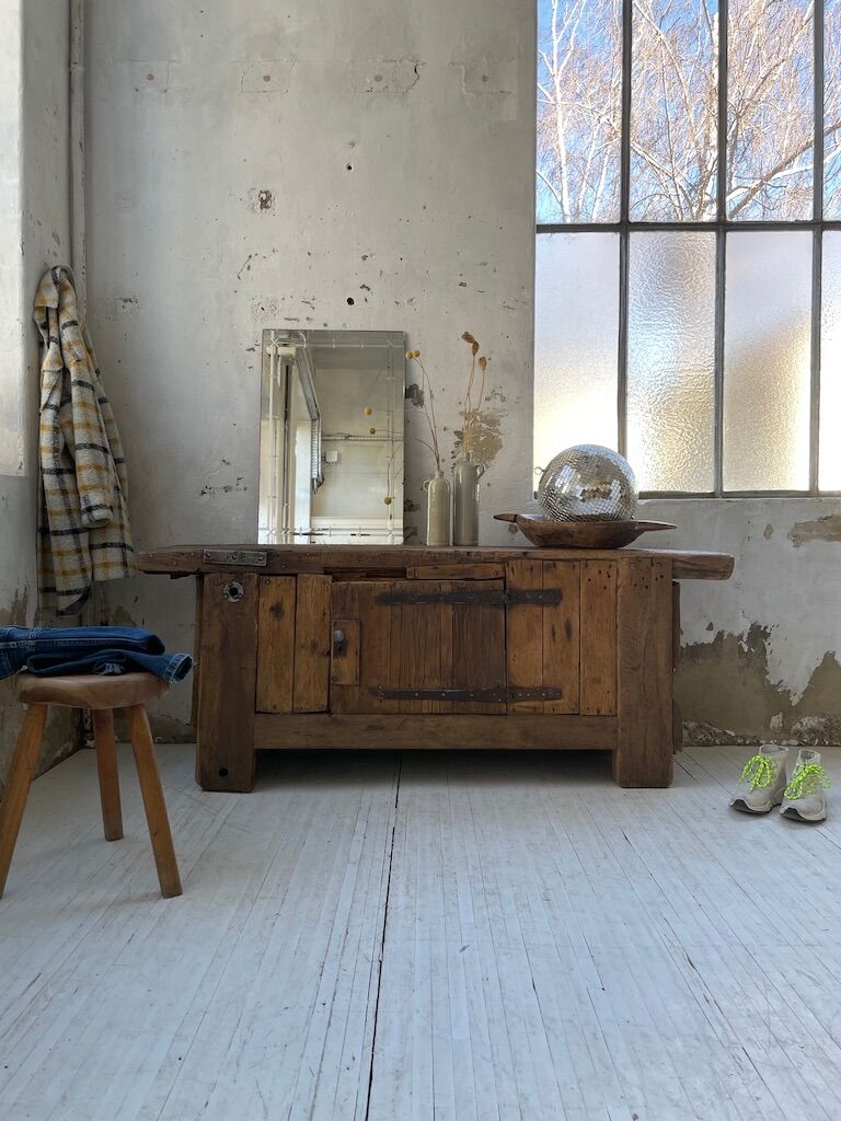 Established former brutalist console oak pine