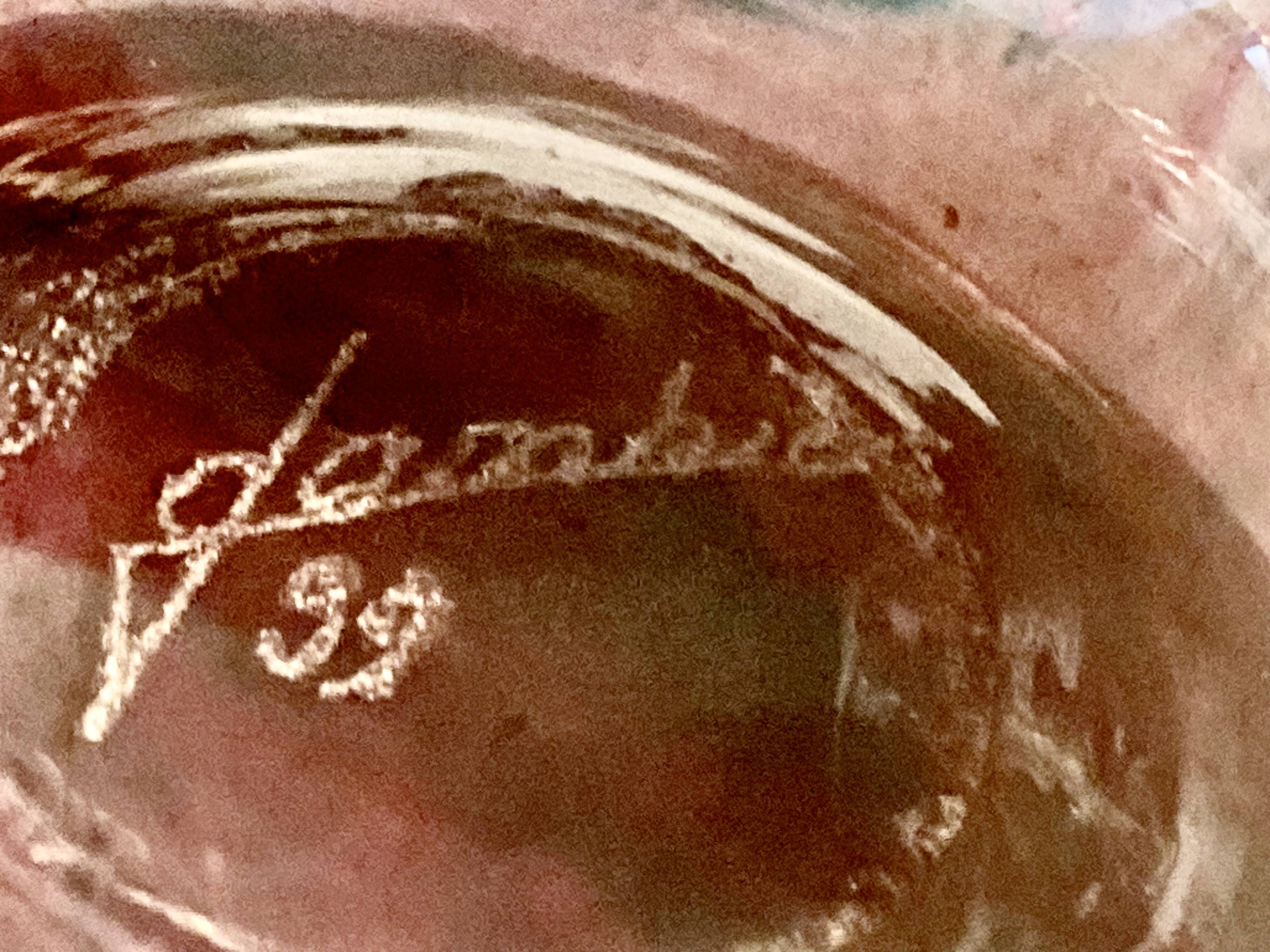 lamp or vase - glass paste - signed Gambier - dated or No. 99 - size XXL