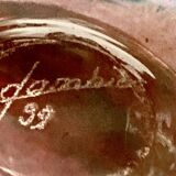 lamp or vase - glass paste - signed Gambier - dated or No. 99 - size XXL