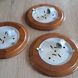 Set of three vintage 60/70 ceiling lights