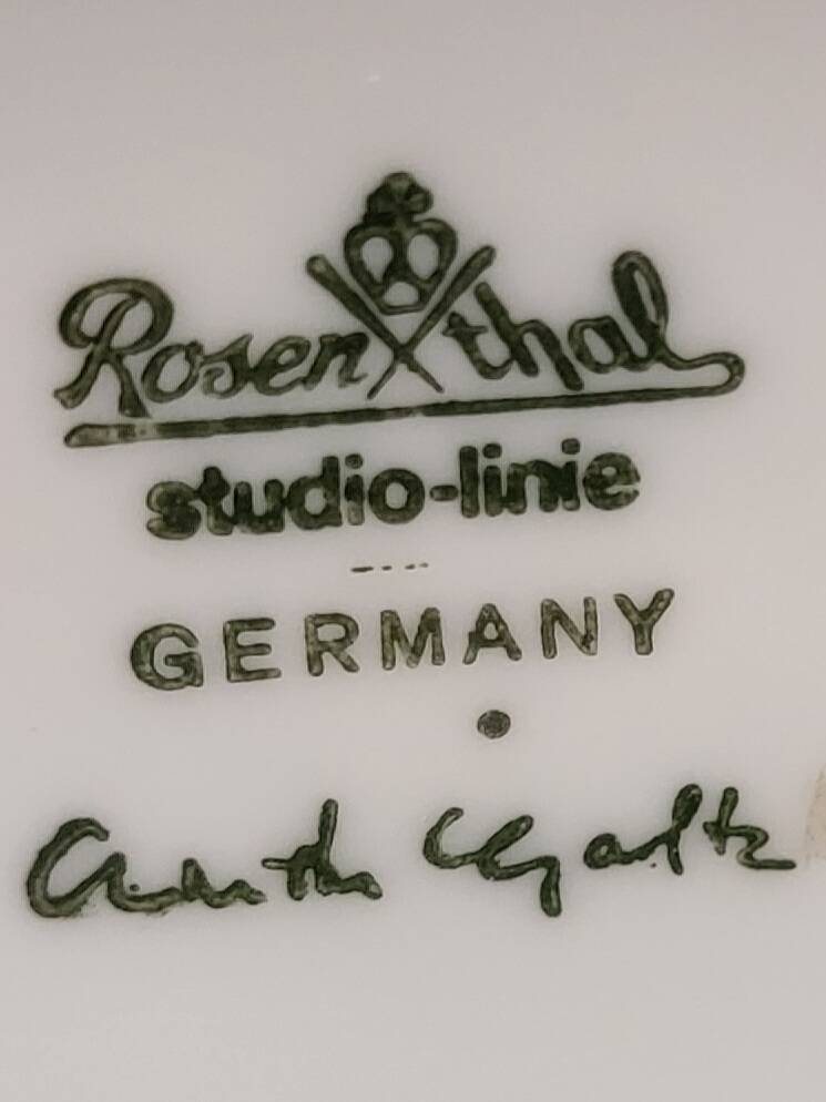 Studio Rosenthal Linie Vaas, intervenante Christa Goltz, 1980
