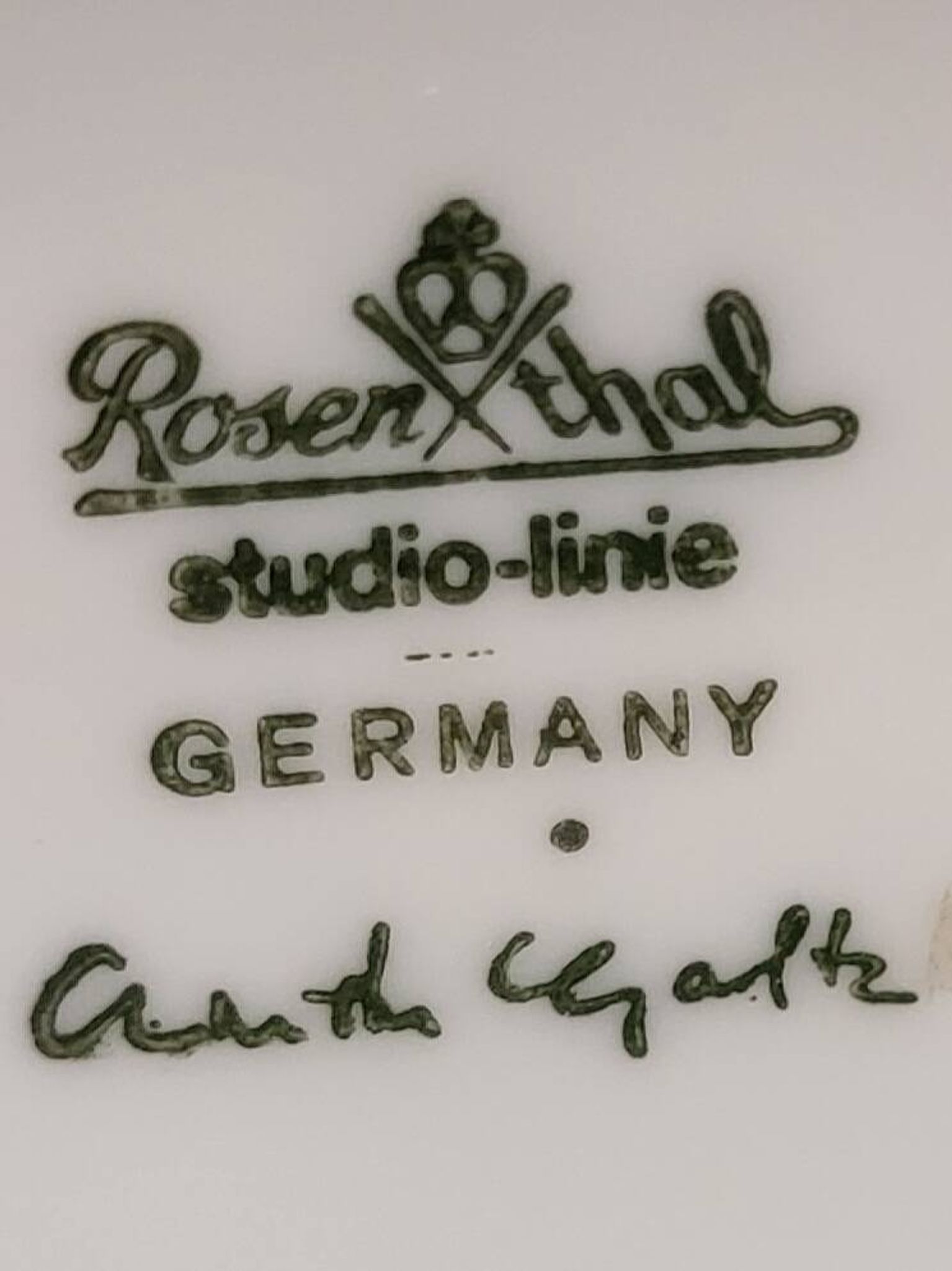 Studio Rosenthal Linie Vaas, intervenante Christa Goltz, 1980