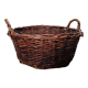 Panier rond  en osier avec poignées