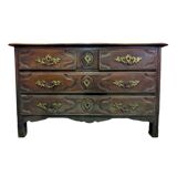 Louis XIV period chest of drawers in walnut