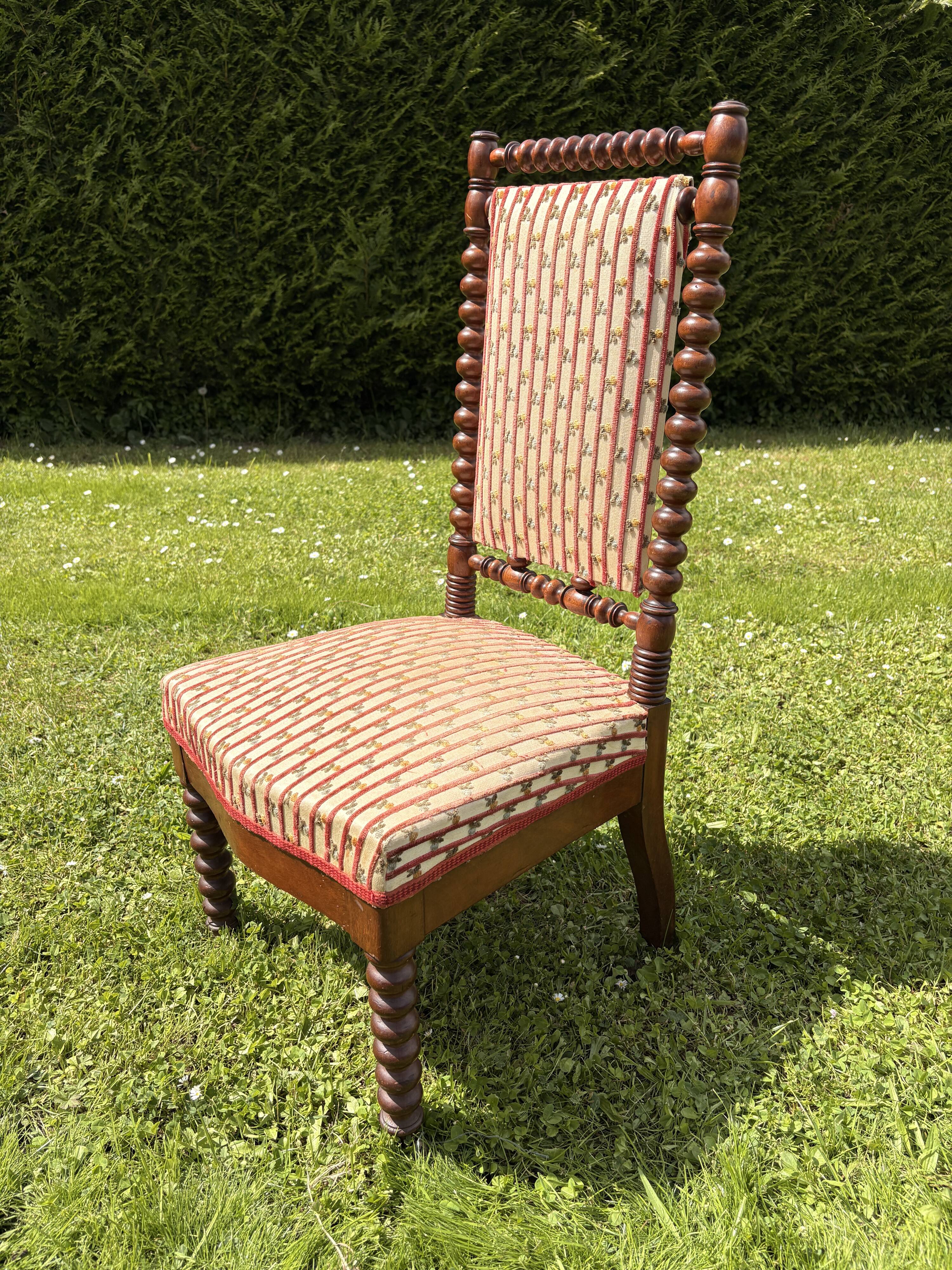 Napoleon III turned wood chair