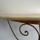 Mid-century floating wall console in wrought iron, 1950, Italy