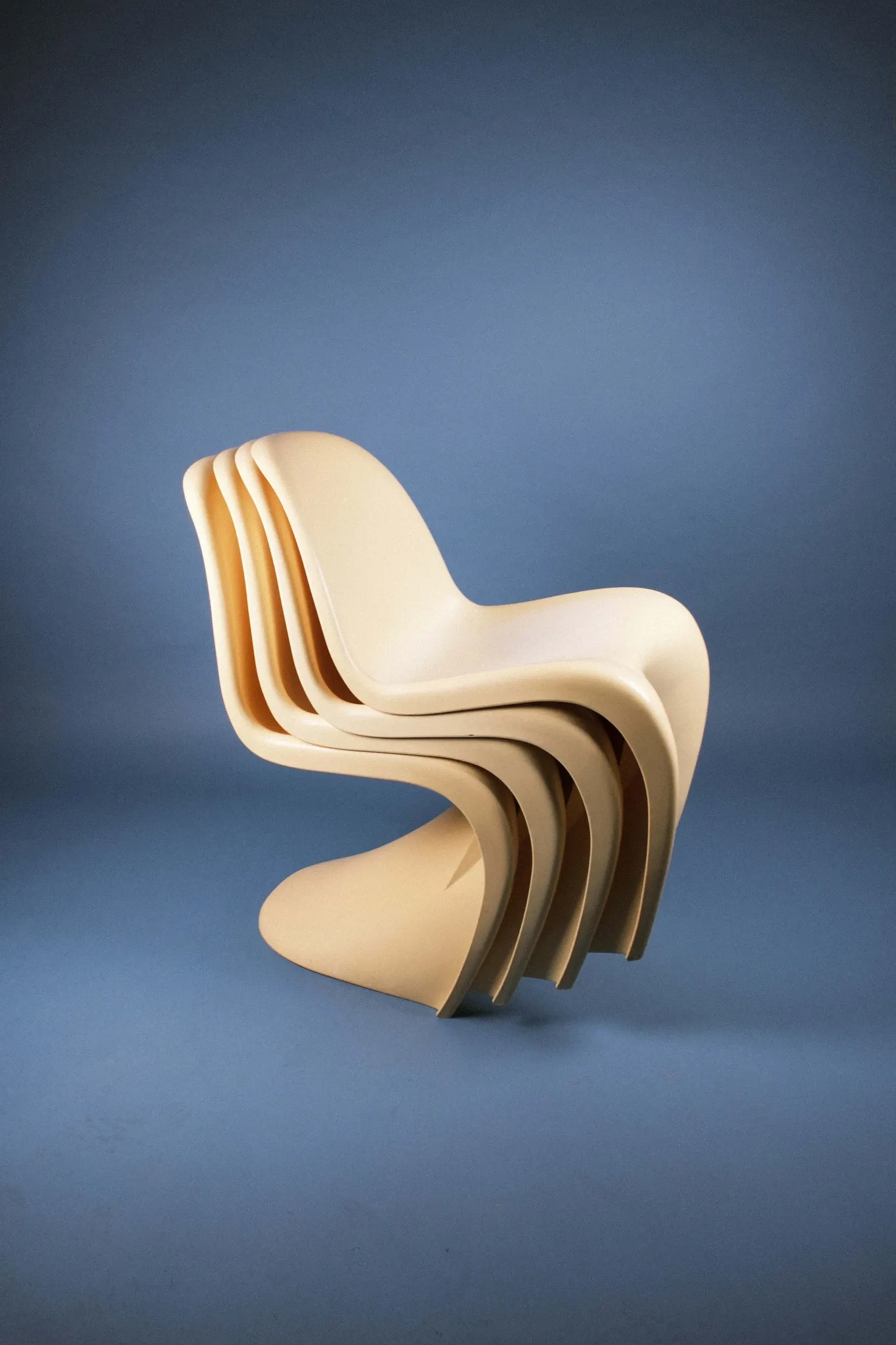 4 Vitra replica chairs — Verner Panton