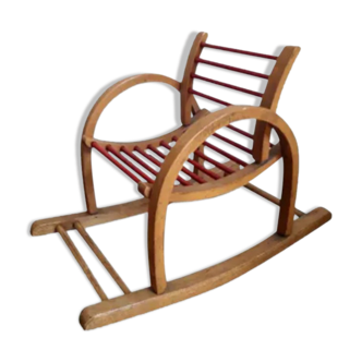 Rocking chair enfant en bois Baumann