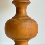 Vintage turned wooden lamp