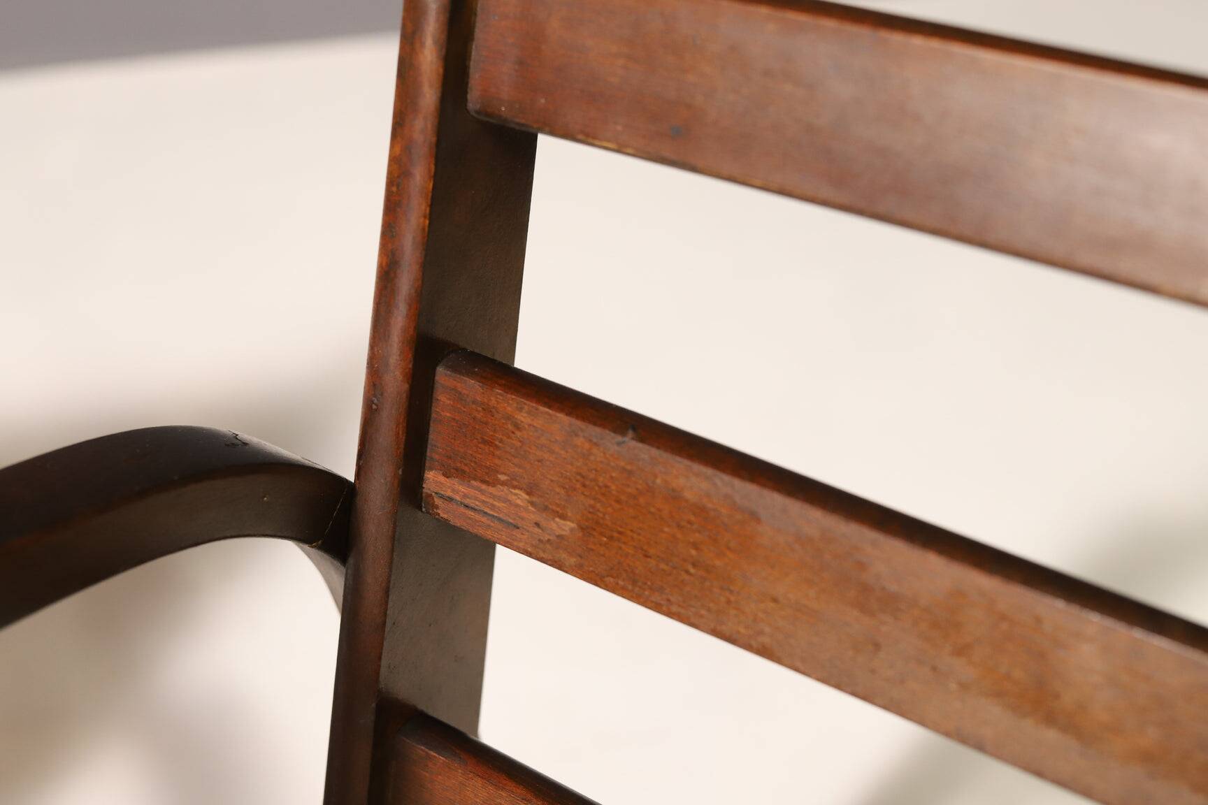 Koželka & Kropáček armchair, 1940s, silver medal – Milan Triennale 1946, restored bentwood frame