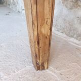 Farmhouse table in raw wood