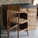 Desk and chair assembly