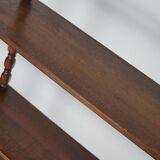 French Oak Mid-Century Bobbin Shelving Unit