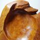 Large vintage nut bowl or empty pocket in teak wood, Italy, 1960s-70s