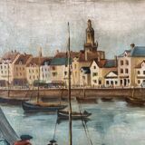 Old marine painting signed