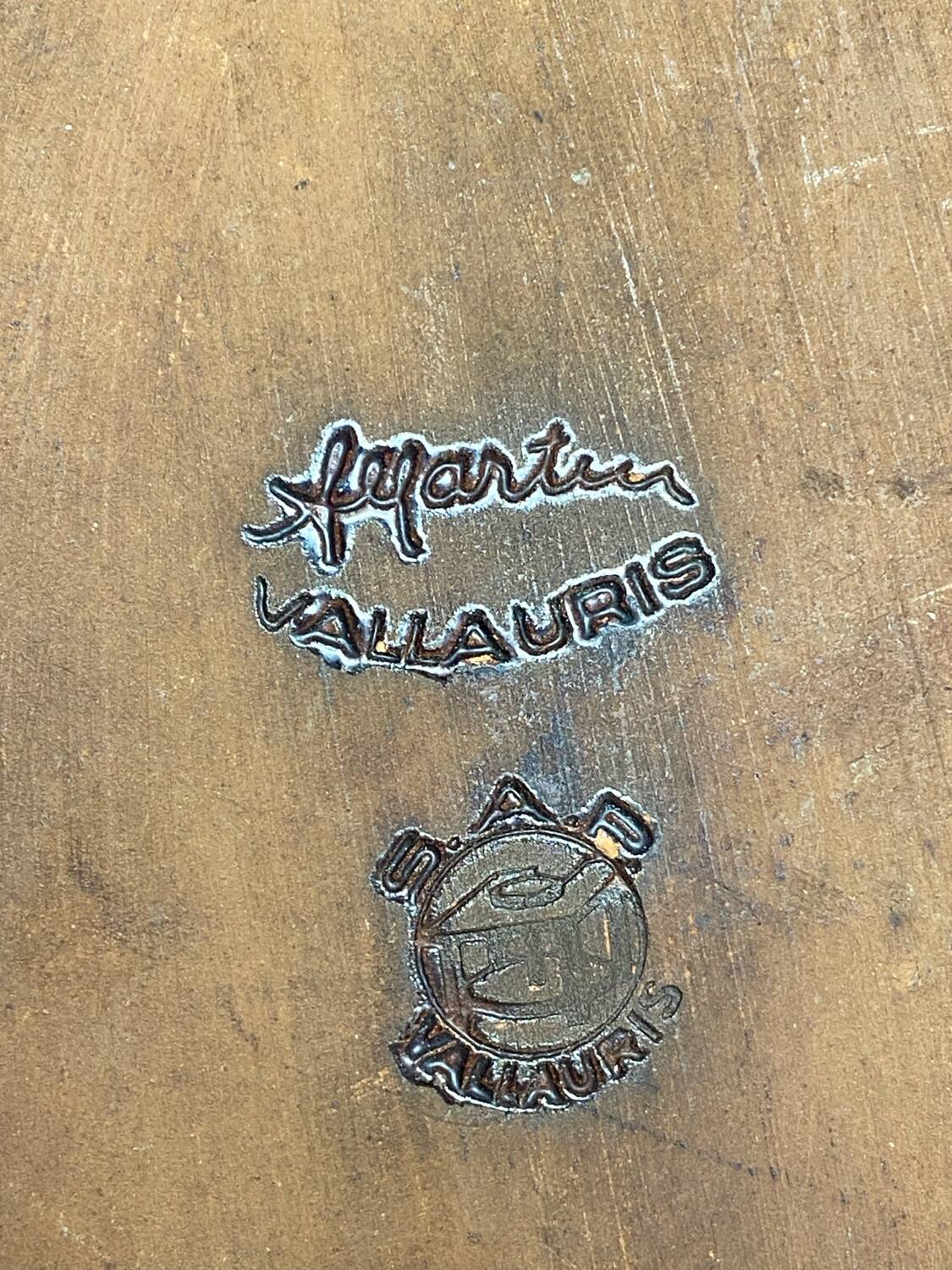 Vallauris iridescent ceramic gratin dish