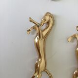 6 golden knife holder