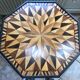 Octagonal inlaid pedestal table