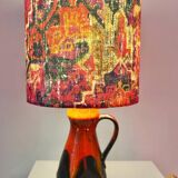 Lampe vase upcyclée des années 70 de Bay Keramik