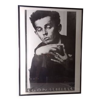 Portrait d'Egon Shiele, photo d'Anton-Joseph Trcka, 1914, affiche encadrée