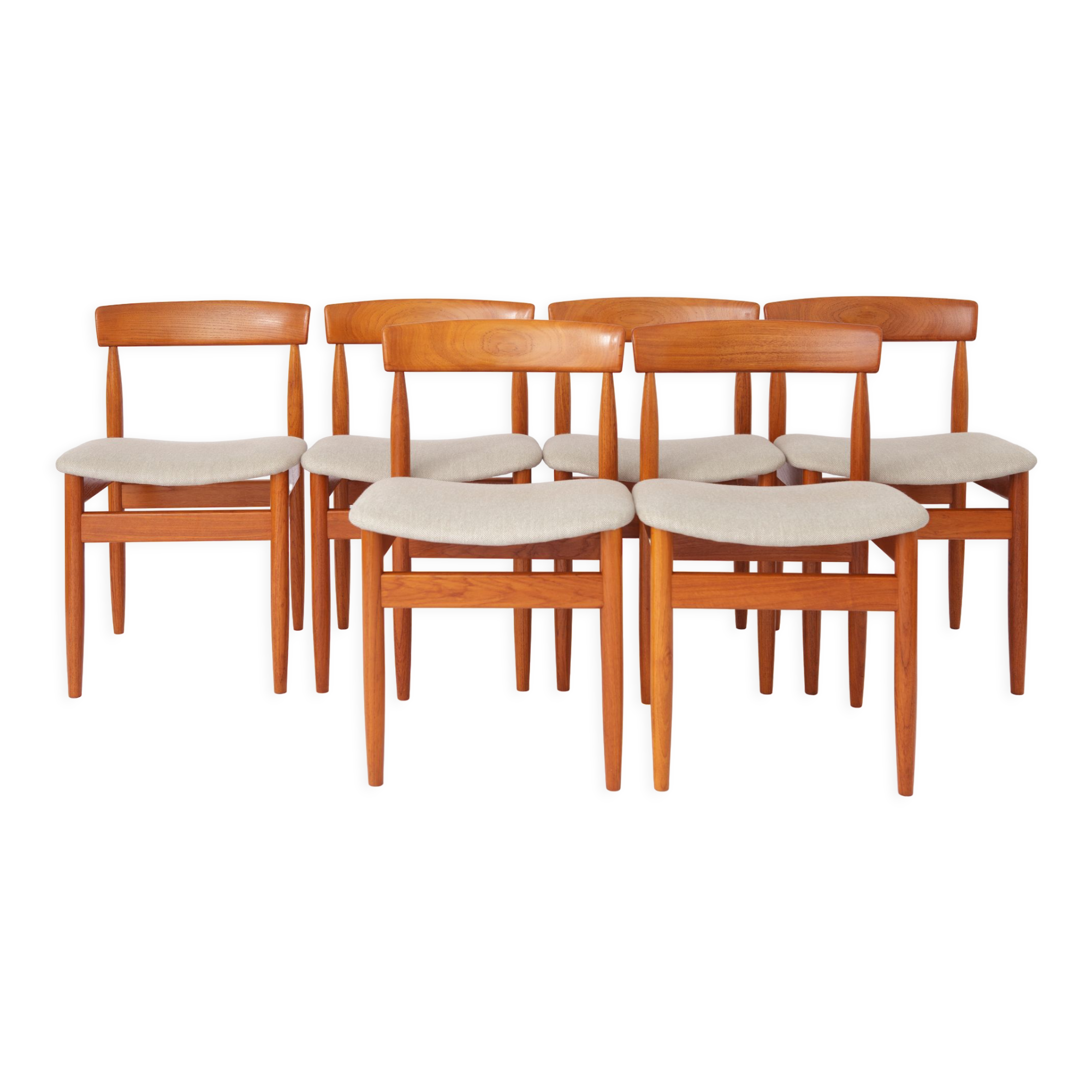 Set of 6 dining chairs in teak by Farsö Stolefabrik Denmark 1960s