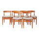Set of 6 dining chairs in teak by Farsö Stolefabrik Denmark 1960s