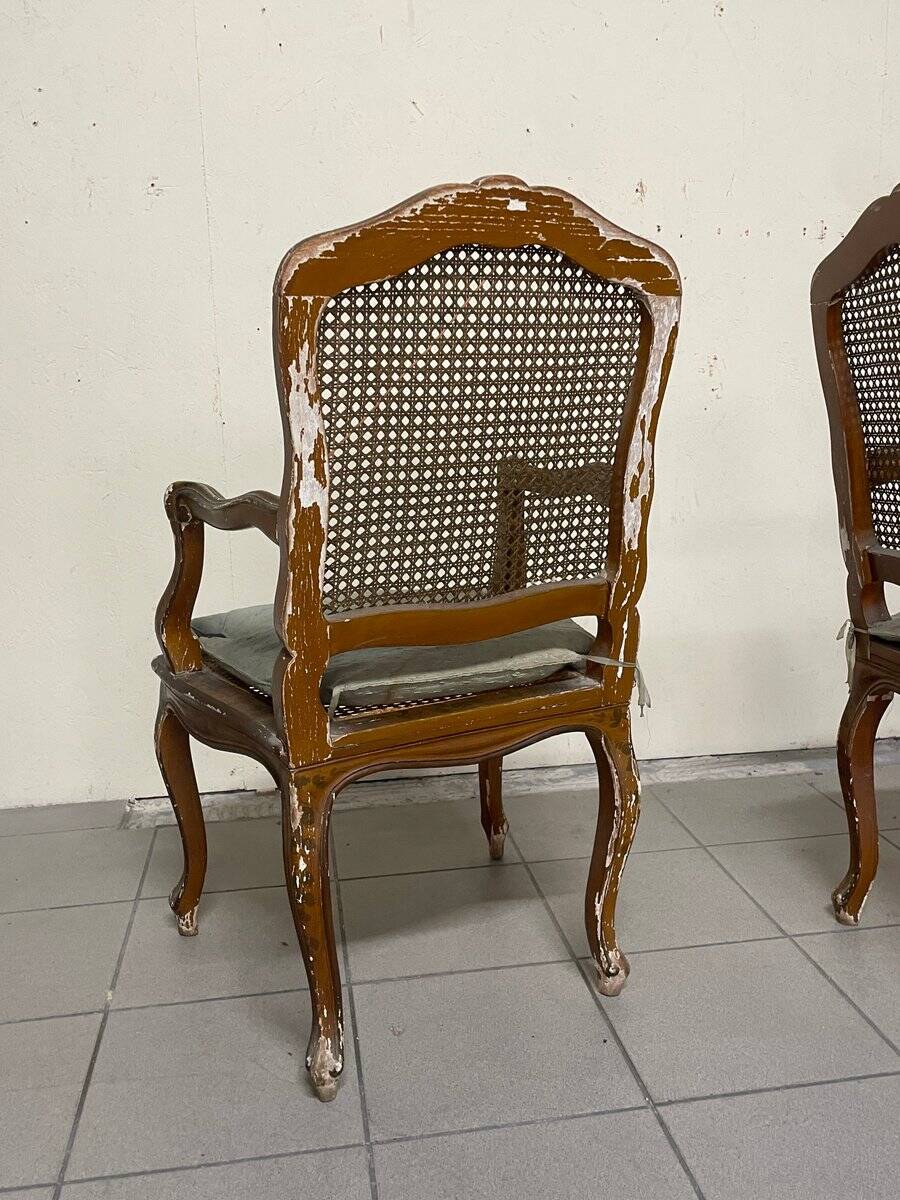 Louis XV armchairs, 18th century, set of 2