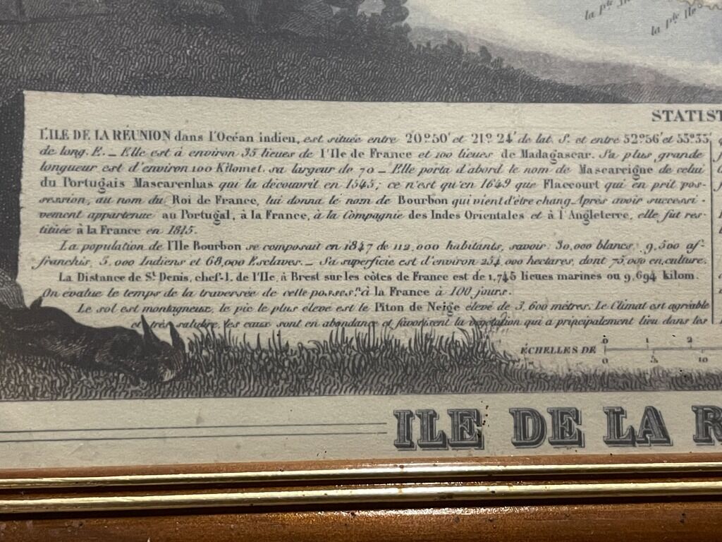 Ancient Map of Reunion Island