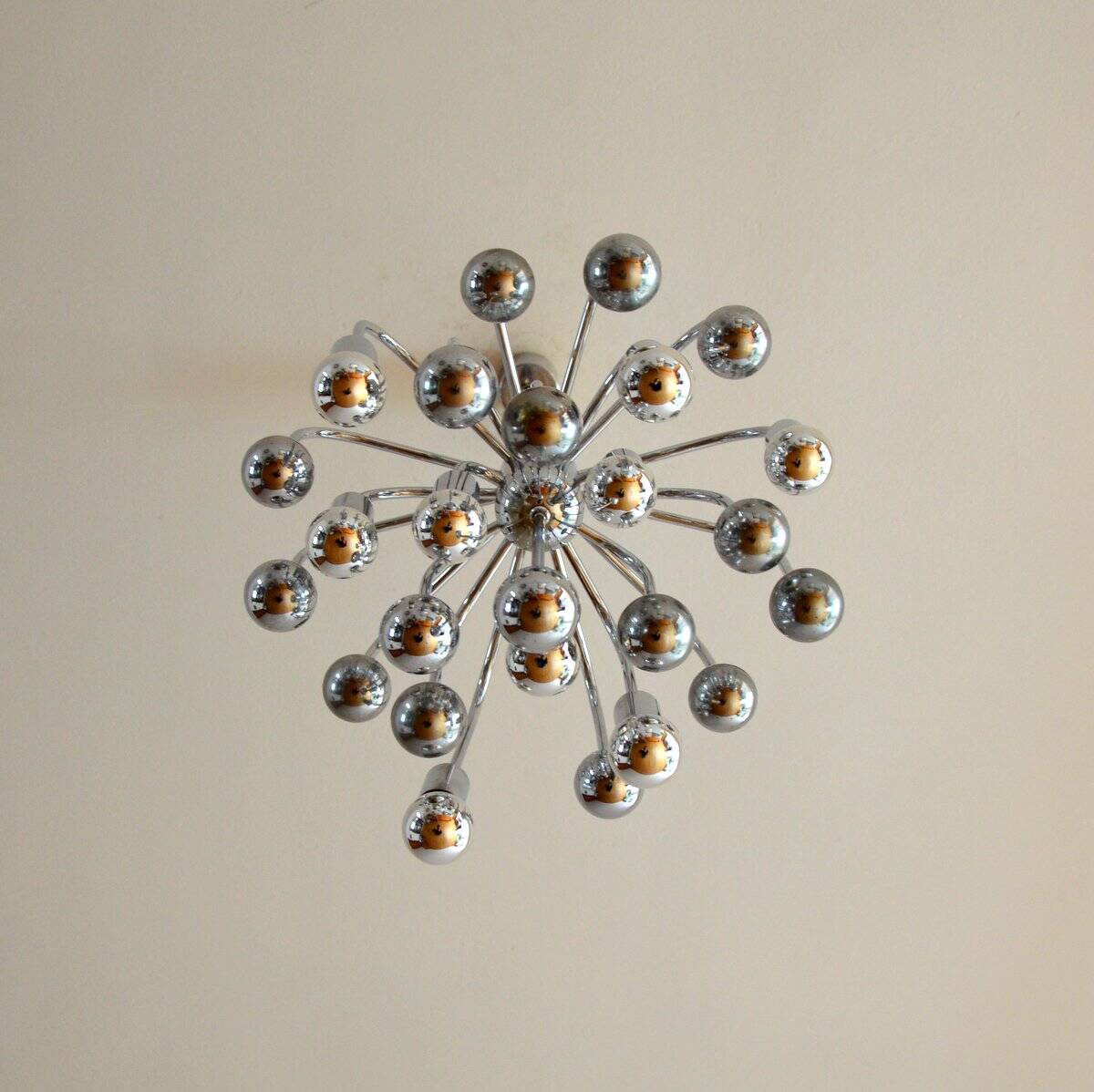 Lustre sputnik space age 9 feux 1970s