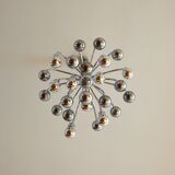 Sputnik space age chandelier 9 lights 1970s