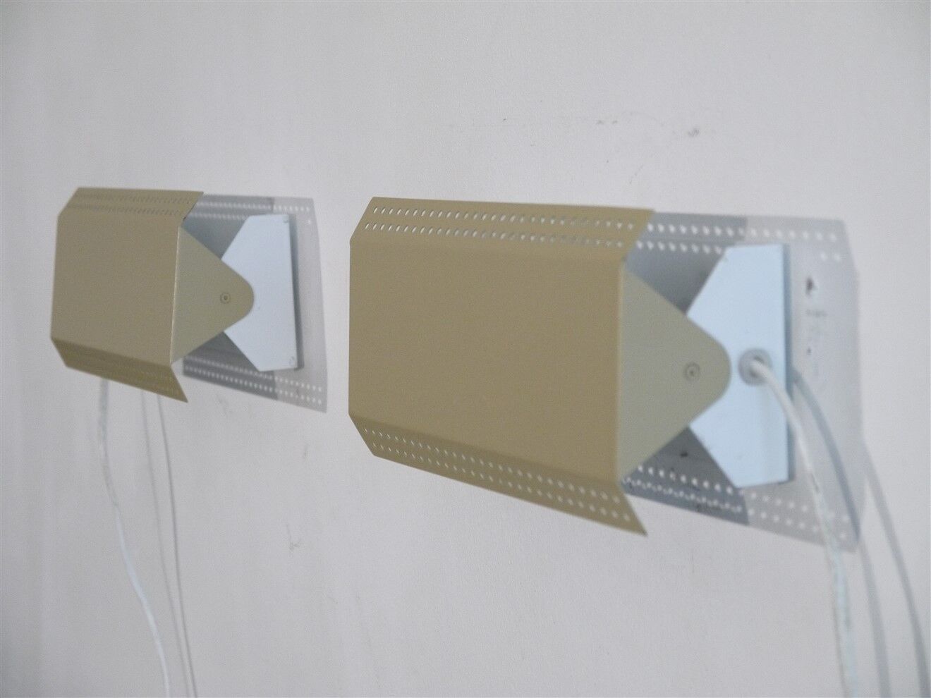 Pair of vintage Scandinavian wall lights 1970