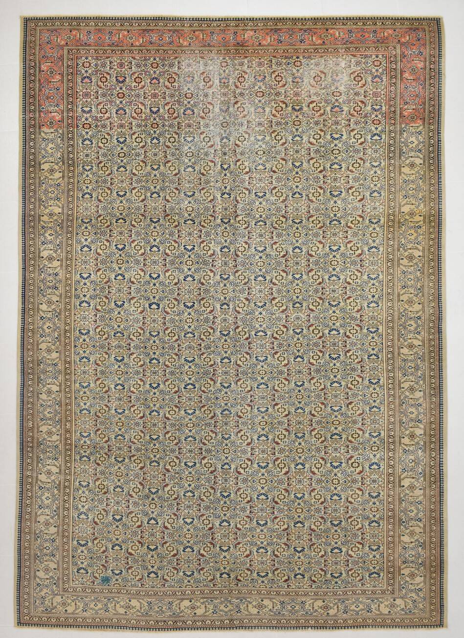 8x12 Classic Vintage Persian Rug, Warm Earth Tones Rug, 240x351 Cm