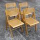 Lot de 4 chaises pliantes, années 1980