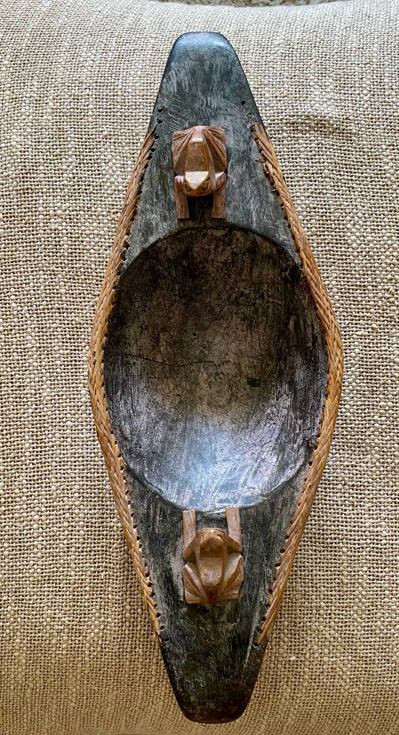 1 Ethnic wooden pocket tray