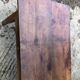 Antique chestnut farmhouse table with 3 drawers on the front.