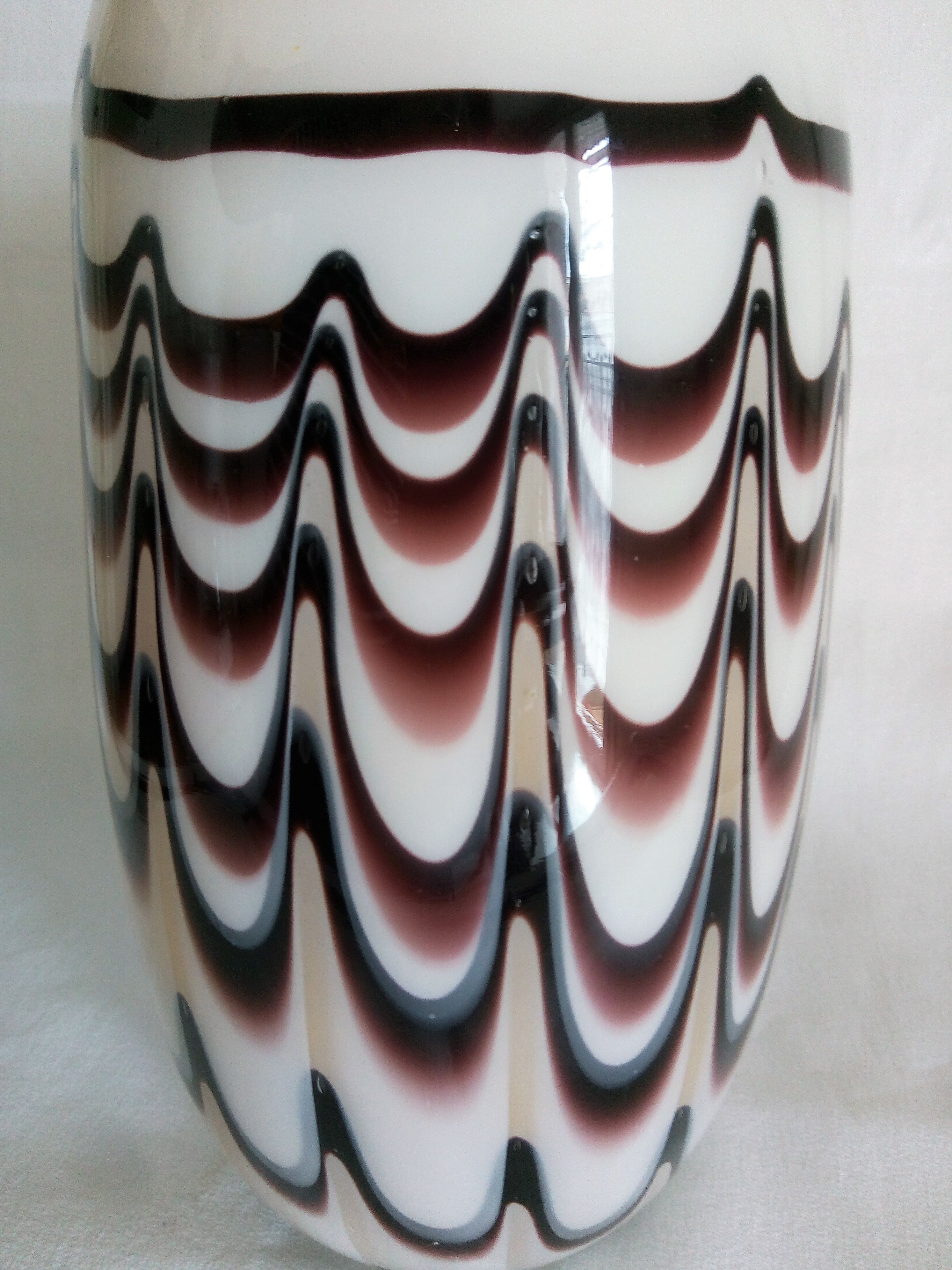 Carlo Moretti - Murano's large multi-layered glass ovoid vase
