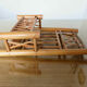 Wall mail rack in bamboo 60s 70s
