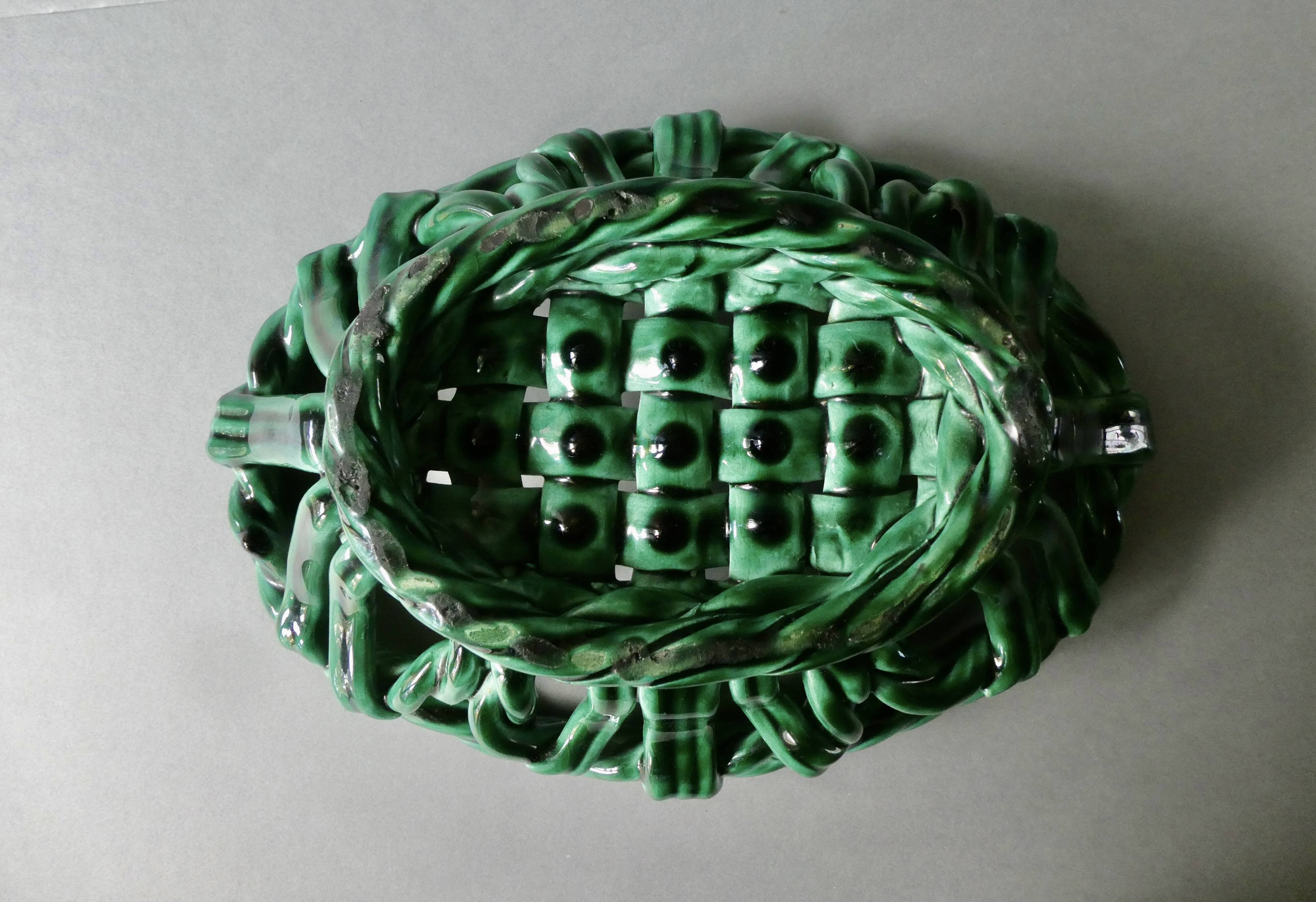 Barbotine cup braided effect, 60s