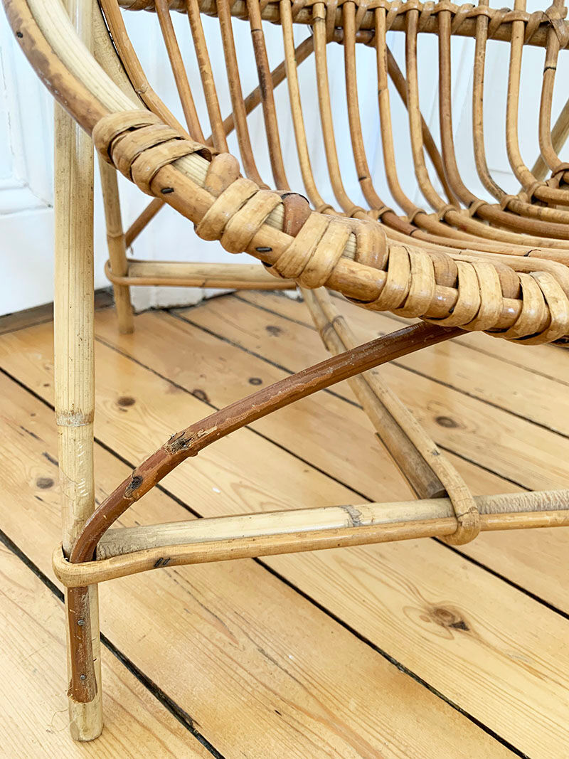 Child chair in rattan