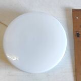 Bauhaus style ceiling or wall light in opaline glass - mid-20th century